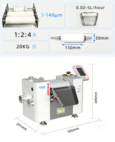 Broyeur à trois rouleaux MTR-50EP, broyeur de dispersion de précision pour laboratoire, équipement en acier inoxydable avec écran tactile