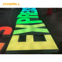 Enseigne LED RGB 3D Lumineuse Extérieure Personnalisée, Panneau Publicitaire sur Mesure avec Indice de Protection IP67
