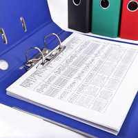 Carpeta de papelería Foska, carpeta de 2 anillas, carpeta encuadernada con forma de arco de palanca, carpeta de archivo de arco de palanca de 2 pulgadas y 3 pulgadas A4 FC