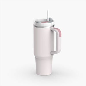 Ly giữ nhiệt Watersy 40 oz, hai lớp thép không gỉ, thiết kế hiện đại, có tay cầm và ống hút - Product Image 3