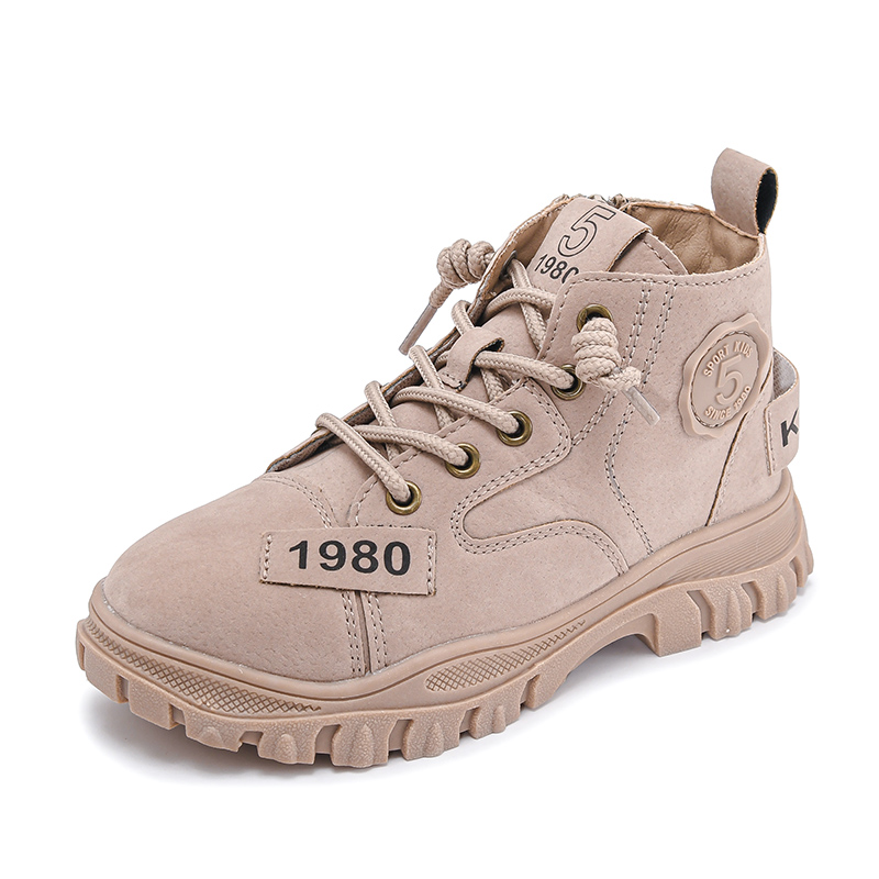 Зимние высокие ботинки унисекс на шнуровке; Нескользящие ботинки для маленьких мальчиков; Повседневная обувь; Лидер продаж; Водонепроницаемые детские ботинки Martin