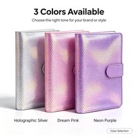Classeurs à 3 anneaux personnalisables en métal avec couverture en cuir PU, logo personnalisé, planificateur hebdomadaire, intercalaires, poches, recyclables, format A5, pour l'école
