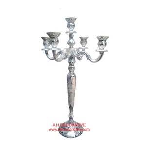 High Quality Handmade Metal Crafted Candelabra Nickel Plated Attractive Pillar Shape <b>Candle</b> Holder for Wedding Christmas Decor - Product Image 4