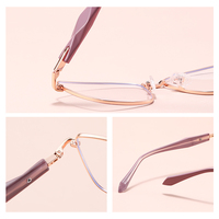 Nouveauté 2026 personnalisable : Montures de lunettes anti-lumière bleue pour femmes, style tendance et polyvalent