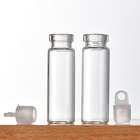 11mm Baïonnette Bouchon En Bois Bouchon En Caoutchouc 2ml Mini Bouteille En Verre Transparent Emballage De Poudre Médicale