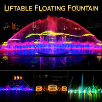 Contratista General de Fábrica de Equipos Patentados de Desarrollo Propio para Fuentes Flotantes Elevables en Lagos con Luces RGB/Láser