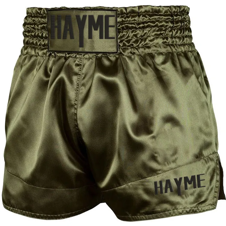 Shorts de MMA para homens Muya Thai de treinamento físico de combate a manchas de secagem rápida