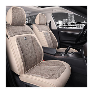 Housses de siège auto universelles pour 90% des berlines et SUV, élégantes, durables, en lin, coussin d'été pour la plupart des voitures 5 places - Product Image 1