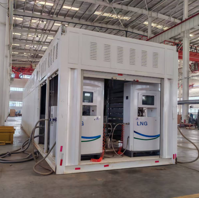 Full Skid-Mounted Refueling Gas Station LNG Cylinder Filling Station High Efficiency Low Energy Eco-Friendly ISO9001 Certified