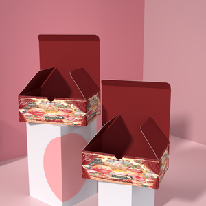 Custom Logo Design Merry Christmas <strong>Cookie</strong> Flaky Pastry Package Box Flexography Biscuits Food Chocolate Gift Box