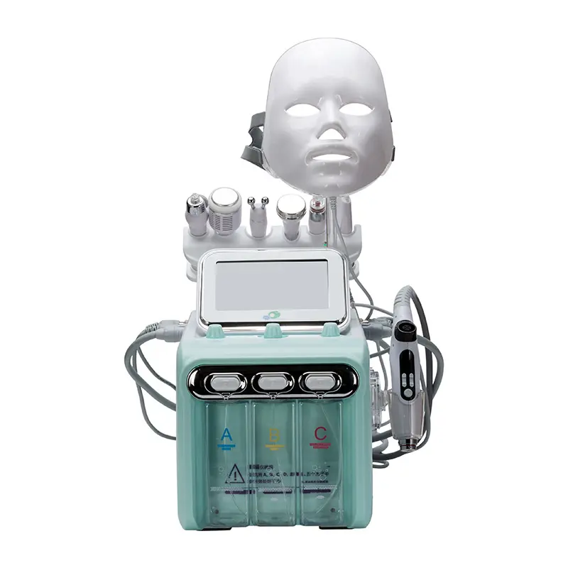 Hydro dermabrasion hyperbare oxygène facial hydra machine soins du visage traitement du visage H2O2 facial hydra machine 8in1