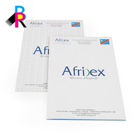 Dossier de documents d'entreprise pliable format A4 avec poche, impression personnalisée