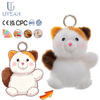Porte-clés en peluche personnalisé UYEAH CPC OEM/ODM, design sur mesure, jouet en peluche doux en coton, lapin ou chat mignon, pendentif de sac