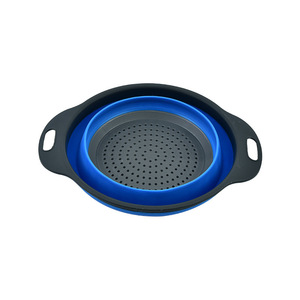 Colador plegable de silicona con doble asa, cesta coladora plegable para lavar frutas y verduras en la cocina - Product Image 6