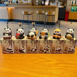 Originale Guofeng Eight Yamao <span class=keywords><strong>Flu</strong></span> Panda Cartoon Car Ornamenti per Auto, Bambola in Resina Carina, Squisita e alla Moda, Decorazione da Scrivania - Product Image 3