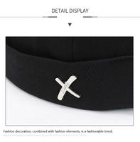 Gorra de béisbol Sin borde de moda, visera Retro, puño enrollado, gorra de melón Docker, ajustable para hombre, Calavera, moda, marinero, deporte, sombreros para papá