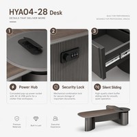 Mesa de Juntas Elite con Acabado a Base de Agua, Mesa para Directores Ejecutivos, MDF E1, Herrajes Silenciosos, Centro de Conexiones, Muebles Ejecutivos