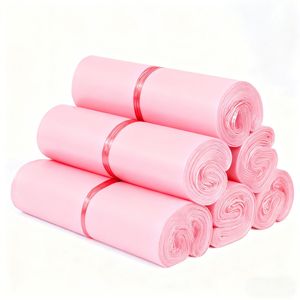 Sac de Courrier Épais Imperméable Rose Hejie 12 Mil, Sac d'Emballage Logistique Auto-Adhésif - Product Image 3