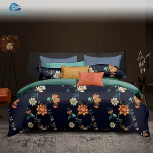 Cloudland gedruckt Blatt Kissenbezug Baumwolle Leinen Bettwäsche-Bedeckung Sets Designer Königin Bettwäsche-Sets 3-teilig