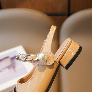 <span class=keywords><strong>Sandali</strong></span> Estivi Baotou con Perle per Bambine 2025 Nuovo Stile Suola Morbida in <span class=keywords><strong>Gomma</strong></span> Chiusura con Velcro Scarpe da Principessa per Bambine Piccole/Medie - Product Image 4