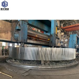 Engranaje de circunferencia de acero de aleación de forja personalizado OEM para trituradora de molino de bolas y horno rotatorio - Product Image 1