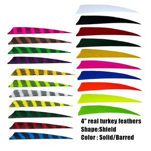 3 inch 4 inch bắn cung lá chắn parabola sọc trái phải cắt cánh tureky rắn barred bắn cung lông fletching - Product Image 1