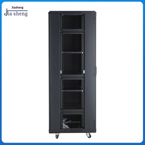 Gabinete de Servidor de Piso Personalizado de <span class=keywords><strong>19</strong></span> Pulgadas con Vidrio Templado para Conmutadores de Red, Equipos de Monitoreo de Comunicaciones, en Existencia - Product Image 2