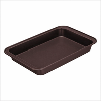 Grande plaque de cuisson rectangulaire en acier au carbone, résistante à la chaleur, avec revêtement céramique, pour four, outils de pâtisserie
