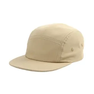 Short Brim hat Customized Cotton Five Panel Camping Cap, Design Your Own 5 Panel Caps