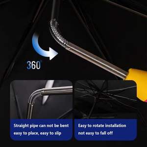 Pare-soleil de voiture Pare-brise <span class=keywords><strong>Parapluie</strong></span> pliable avec poignée rotative Pare-soleil réfléchissant pour véhicule Blocs rayons UV Visière de protection solaire - Product Image 6