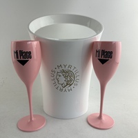 Seau à glace en plastique acrylique pour vin, bière, champagne, 5L, bar, fête