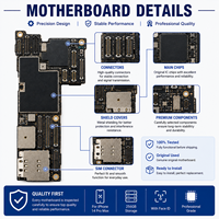 Motherboard Asli dengan Komponen Face ID TrueDepth Terpasang, Suku Cadang Perbaikan Ponsel untuk iPhone 14 Pro Max