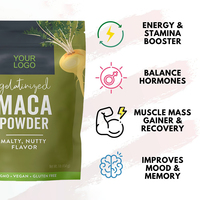 Extrait de poudre de racine de maca biologique de haute qualité Supplément de maca noire à base de plantes Poudre de maca ultime