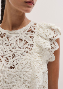 Robe mini en dentelle d'hiver durable - Style vintage décontracté, respirante et lavable - Product Image 2