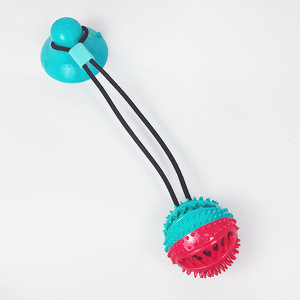 Mascota de la succión de la Copa con fugas de perro de juguete de la bola Molar Rugby falta Pet Molar - Product Image 2