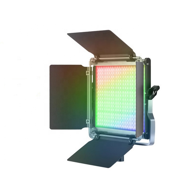 RGB Fill Light 600 LED Beads Portable Lightweight Full Color Spectrum Adjustable for Outdoor Photography Field Shooting