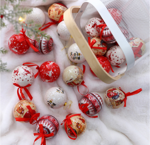 Palline di Natale Circolari Pendenti Decorazione Casa Vari Colori Ornamenti Natalizi Vendita all'Ingrosso - Product Image 1