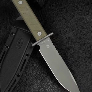 Cuchillo Táctico Personalizable ZT 0006 de Acero Inoxidable de Alta Calidad, Hoja Fija con Punta Caída y Borde Recto, G10, para Uso Industrial y DIY - Product Image 2