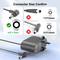 Chargeur de remplacement 24,35 V 350 mA pour adaptateur secteur Dyson 7450 à double port, câble de 1,8 m, prise US, homologué