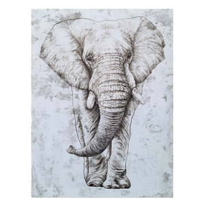 Mintura – Ensemble de tableaux sur toile peints à la main, style moderne, éléphant africain, hautement recommandé pour la décoration d'hôtel, avec <span class=keywords><strong>peinture</strong></span> d'<span class=keywords><strong>animaux</strong></span> - Product Image 1