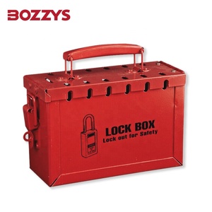 Caja de Seguridad Portátil de Acero BOZZYS OEM para Bloqueo LOTO, Candado Industrial para Puerta con 12 Ranuras para Llaves - Product Image 4