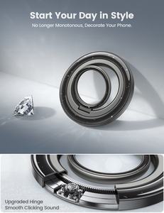 Anillo de Soporte <span class=keywords><strong>para</strong></span> Teléfono Lamicall STRR02 de Lujo con Brillantina, Rotación de 360 Grados, Agarre Magnético <span class=keywords><strong>para</strong></span> Teléfono, Anillo de Dedo Brillante <span class=keywords><strong>para</strong></span> <span class=keywords><strong>Chicas</strong></span> y Mujeres - Product Image 4