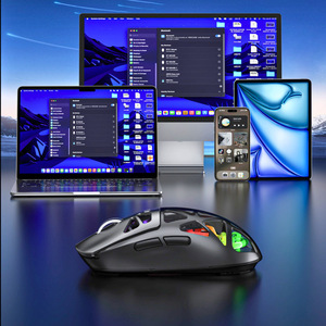 <b>Wireless</b> Third Mock Examination Transparent E Sports <b>Mouse</b> High DPI Transparent Shell <b>Rechargeable</b> 500mah Battery RGB Durable - Product Image 2