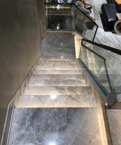 Autocollant de sol en marbre naturel Revêtement mural intérieur en marbre gris Dalle de marbre gris Hermess poli - Product Image 5