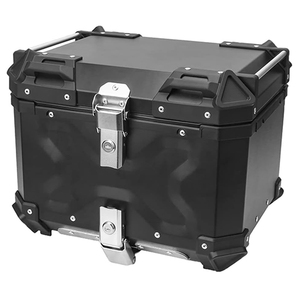 ZHUITU - Baúl Superior de Aluminio con Óxido de Plata de 45 Litros, Baúl de Carga Grande para Motocicleta, Cajas de Aluminio para Almacenamiento - Product Image 2