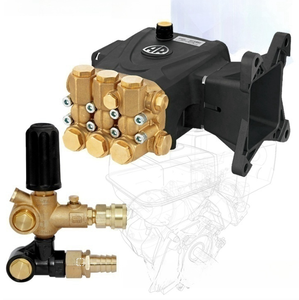 Pompe à eau haute pression électrique portable pour lavage de voiture, tête de pompe Ar 250 BAR 3600 PSI, Italie - Product Image 2
