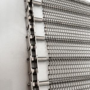 Sabuk konveyor logam grosir sabuk jala kawat baja tahan karat ketahanan korosi kustom untuk pengolahan sampah limbah - Product Image 4