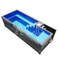 Utilisation extérieure mobile sur mesure 20 pieds 20 pieds 30 pieds 40 pieds Conteneur d'expédition Piscine