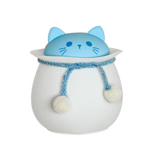 Stock de produits créatifs en caoutchouc LED veilleuse intelligente pour robinet d'ambiance en lapin rose chat bleu abeille jaune avec activation vocale - Product Image 1