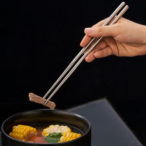 Palillos extendidos antideslizantes antibacterianos de titanio puro para regalos de empresa, diseño minimalista resistente al calor - Product Image 5